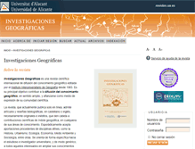 Tablet Screenshot of investigacionesgeograficas.com